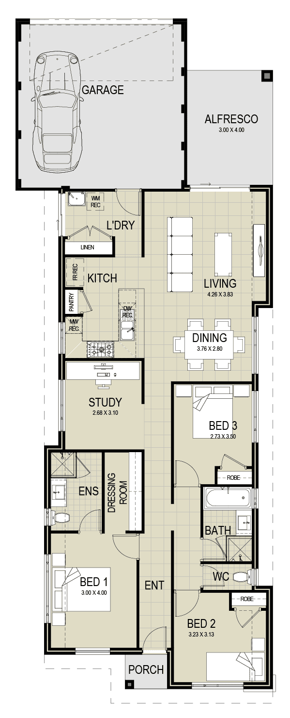 The Ultimo floor plan