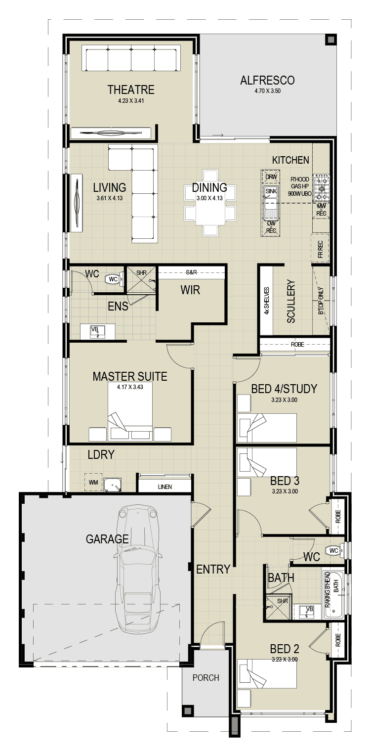 The Matilda floor plan