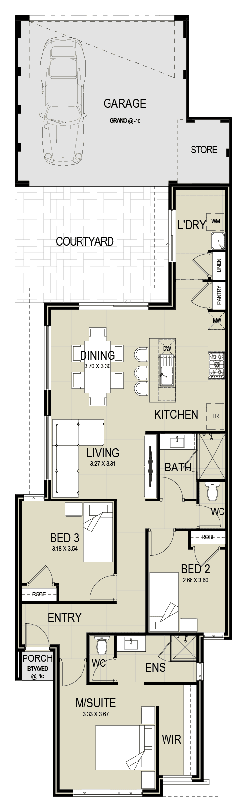 Dayton – St Leonards Estate floor plan