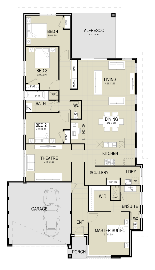 The Hayman floor plan